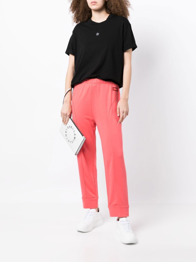 Stella Mccartney Elasticated-waist Zip-up Track Pants In Pink