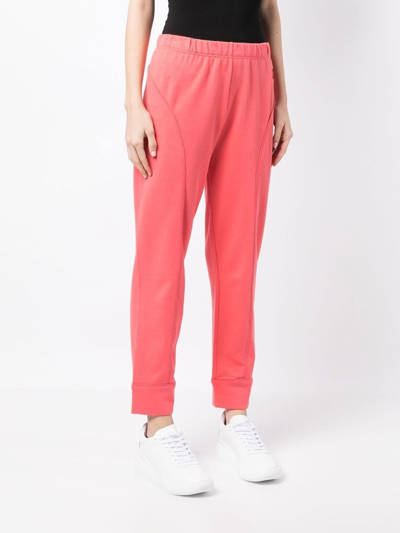 Stella Mccartney Elasticated-waist Zip-up Track Pants In Pink