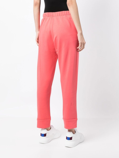 Stella Mccartney Elasticated-waist Zip-up Track Pants In Pink