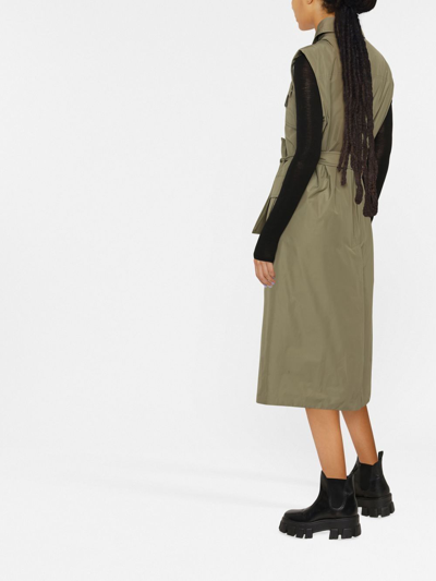 Brunello Cucinelli Taffeta Trench Coat In Green
