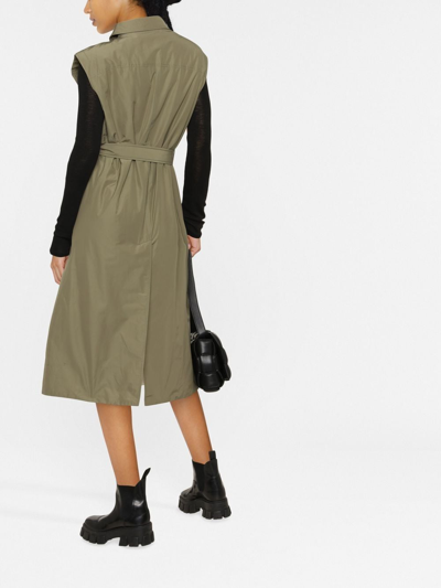 Brunello Cucinelli Taffeta Trench Coat In Green