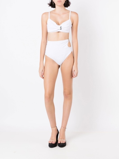 Shop Amir Slama Cut-out Detail Bikini In White