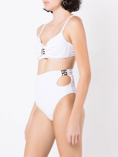 Shop Amir Slama Cut-out Detail Bikini In White