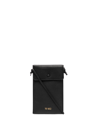 Shop Yu Mei Logo-embossed Mini Bag In Black