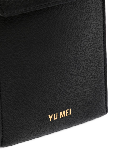 Shop Yu Mei Logo-embossed Mini Bag In Black