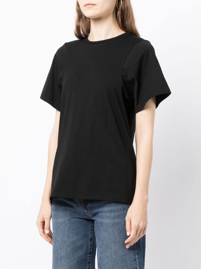 Shop Totême Short-sleeve Cotton T-shirt In Black