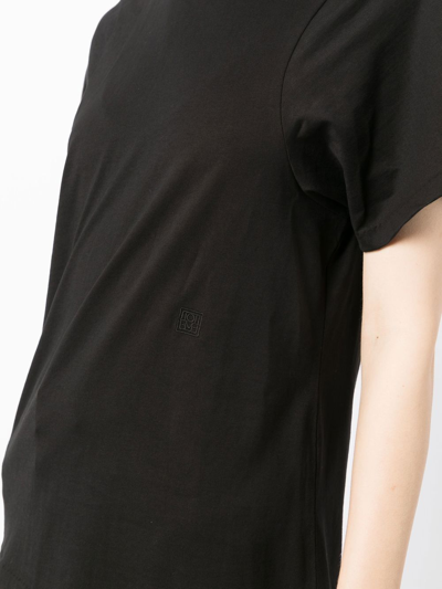 Shop Totême Short-sleeve Cotton T-shirt In Black