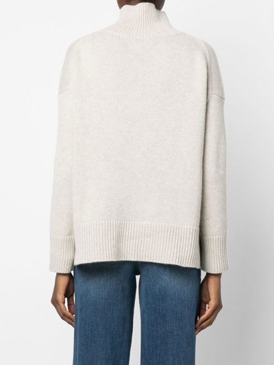 Kujten Ulla High-neck Cashmere Jumper In Nude