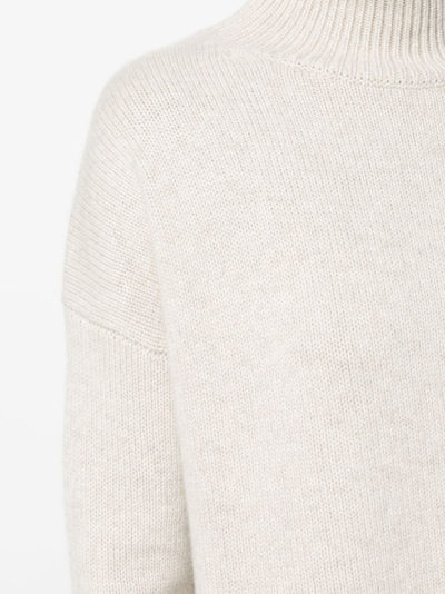 Kujten Ulla High-neck Cashmere Jumper In Nude