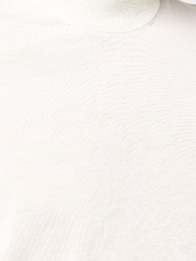 Drumohr Turtleneck Sweather Modern In Weiss