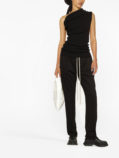 Rick Owens Drkshdw Drawstring Track Pants In Schwarz