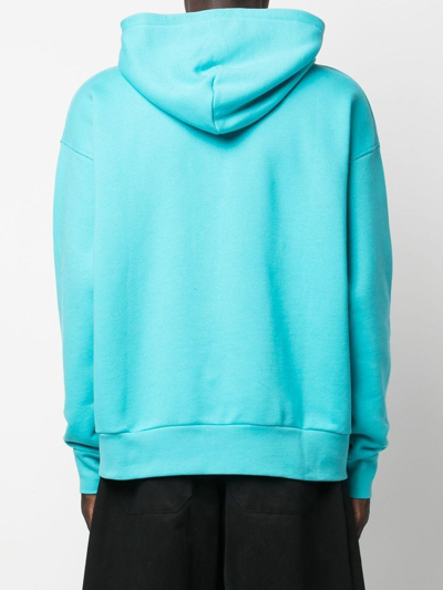 Shop Botter Logo Print Hoodie In Blau