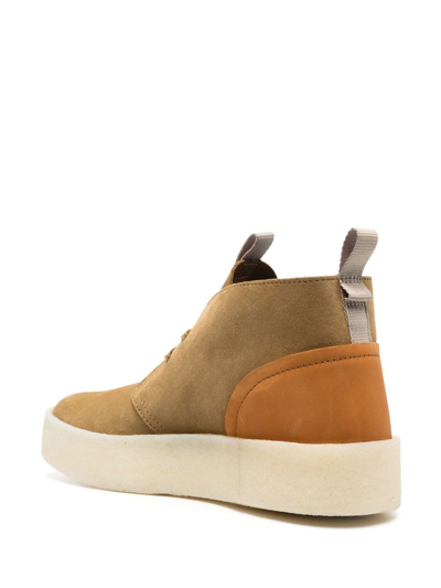 Shop Clarks Chunky Sole Ankle Boots In Nude