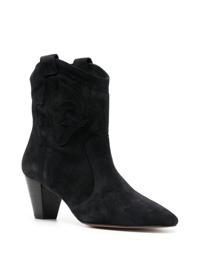 Shop Ba&sh Casey Suede Cowboy Boots In Schwarz