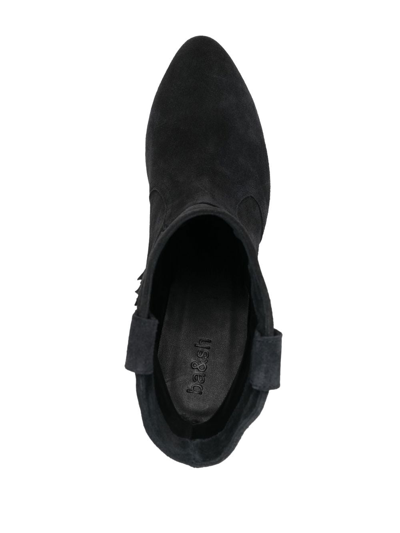 Shop Ba&sh Casey Suede Cowboy Boots In Schwarz