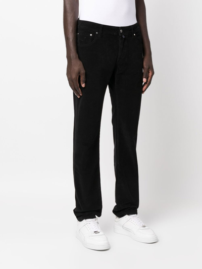 Jacob Cohen Bobby Slim Chino Trousers In Black