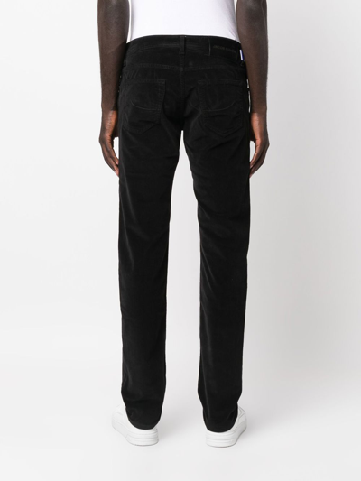 Jacob Cohen Bobby Slim Chino Trousers In Black