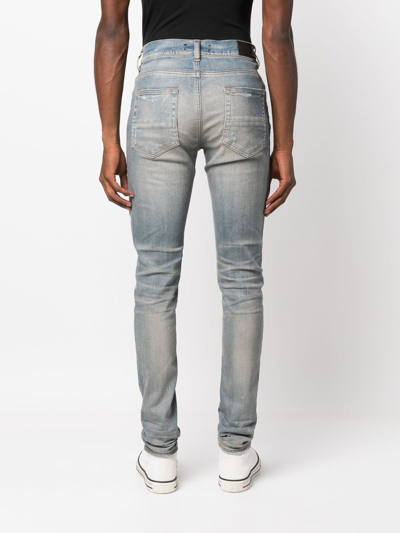 AMIRI Men's Destroyed Effect Jeans Blue