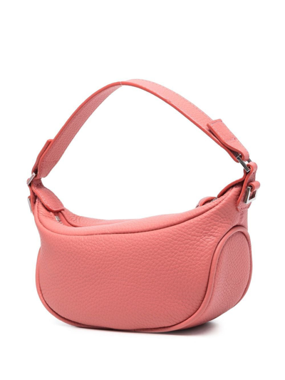 Shop By Far Pebbled-texture Tote Bag In Rosa