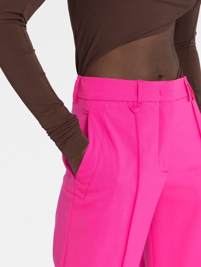 Jacquemus Le Pantalon Camargue Stretch-wool Trousers In Pink