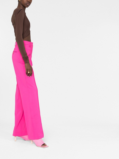 Jacquemus Le Pantalon Camargue Stretch-wool Trousers In Pink