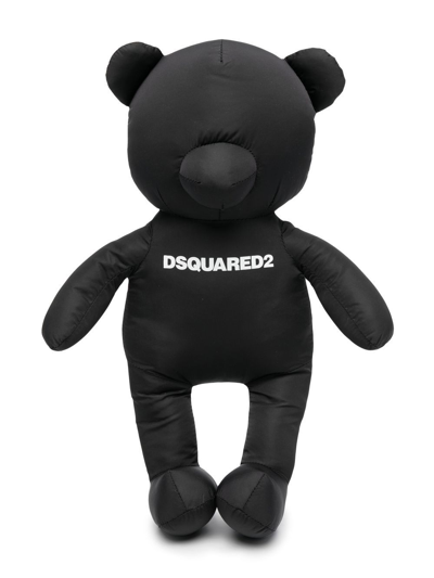 Shop Dsquared2 Logo-print Teddy Bear In Black