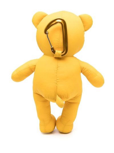 Shop Dsquared2 Logo-print Teddy-bear Keyring In Gelb