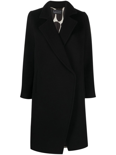 Shop Gianluca Capannolo Double-breasted Tailored Coat In Schwarz