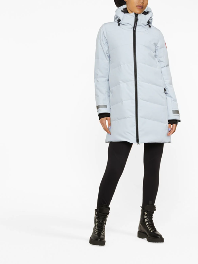 Shop Canada Goose Merritt Hooded Parka Coat In Blau