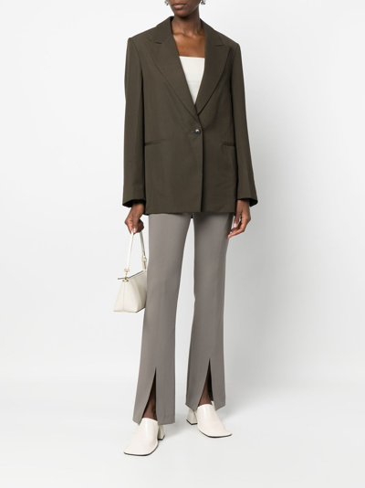 Shop 3.1 Phillip Lim / フィリップ リム Peak-lapel Single-breasted Blazer In Grün