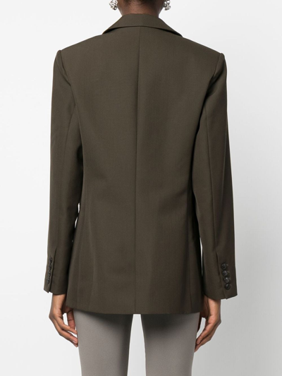 Shop 3.1 Phillip Lim / フィリップ リム Peak-lapel Single-breasted Blazer In Grün