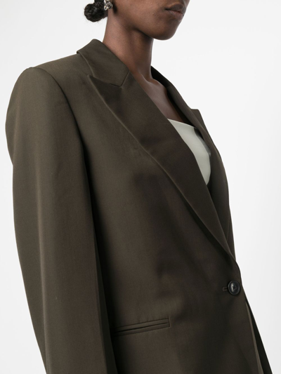 3.1 Phillip Lim Peak-lapel Single-breasted Blazer In Grün