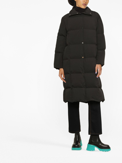 Stand Studio Oversized Padded Parka Coat In Black