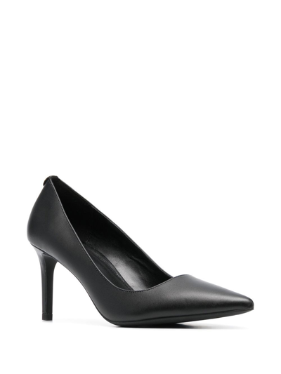 Shop Michael Michael Kors Alina 75mm Pointed Pumps In Schwarz