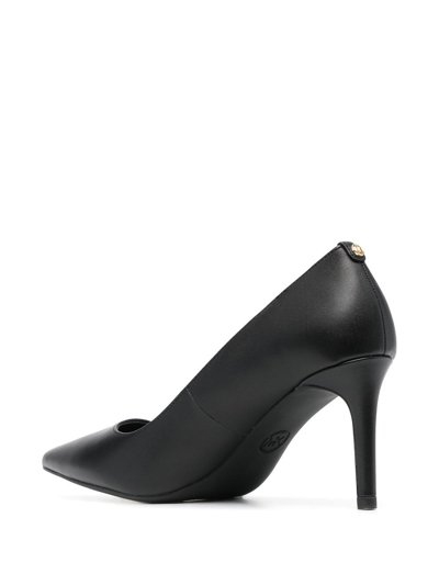 Shop Michael Michael Kors Alina 75mm Pointed Pumps In Schwarz