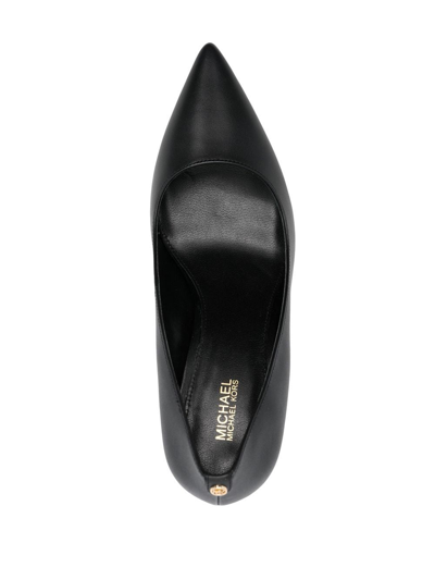 Shop Michael Michael Kors Alina 75mm Pointed Pumps In Schwarz