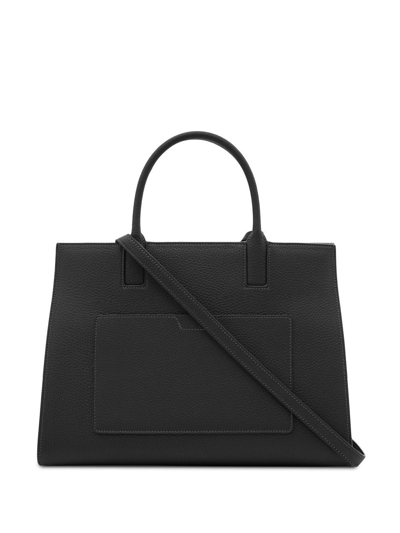 Shop Burberry Small Frances Tote Bag In Schwarz