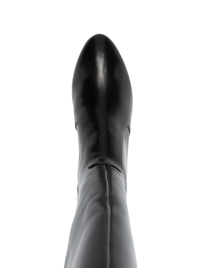 Shop Stuart Weitzman 60mm Yuliana Knee-high Boots In Schwarz