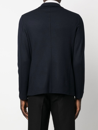 Harris Wharf London Virgin-wool Single-breasted Blazer In Blau