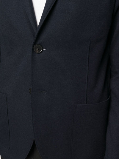 Harris Wharf London Virgin-wool Single-breasted Blazer In Blau