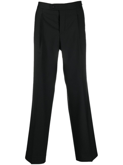 Shop Sunflower Cropped Straight-leg Trousers In Schwarz