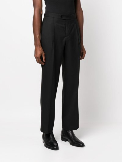 Shop Sunflower Cropped Straight-leg Trousers In Schwarz