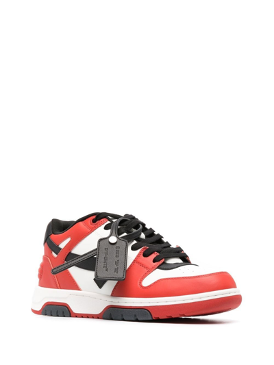 Shop Off-white Colour-block Lace-up Sneakers In Weiss