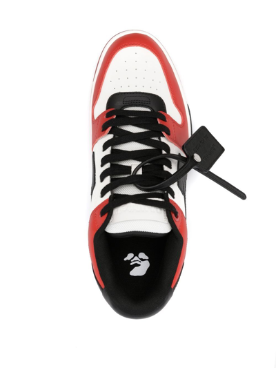 Shop Off-white Colour-block Lace-up Sneakers In Weiss