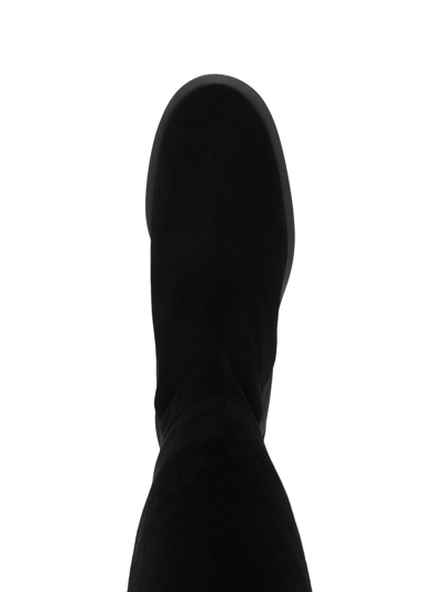 Shop Stuart Weitzman Knee-high Suede Boots In Schwarz