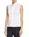 HUGO BOSS Bashiva Sleeveless Blouse,1588440WHITE