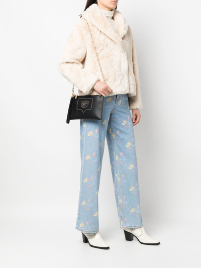 Shop Chiara Ferragni Stud-embellished Clutch Bag In Schwarz