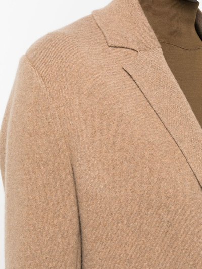 Shop Malo Single Breasted Cashmere-wool Blazer In Nude