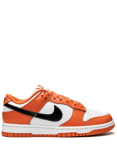 Shop Nike Dunk Low "orange/black Patent Leather" Sneakers