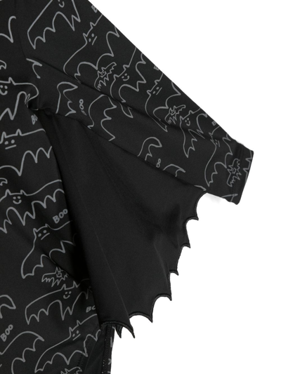 Shop Stella Mccartney Bat-print Bodysuit In Schwarz